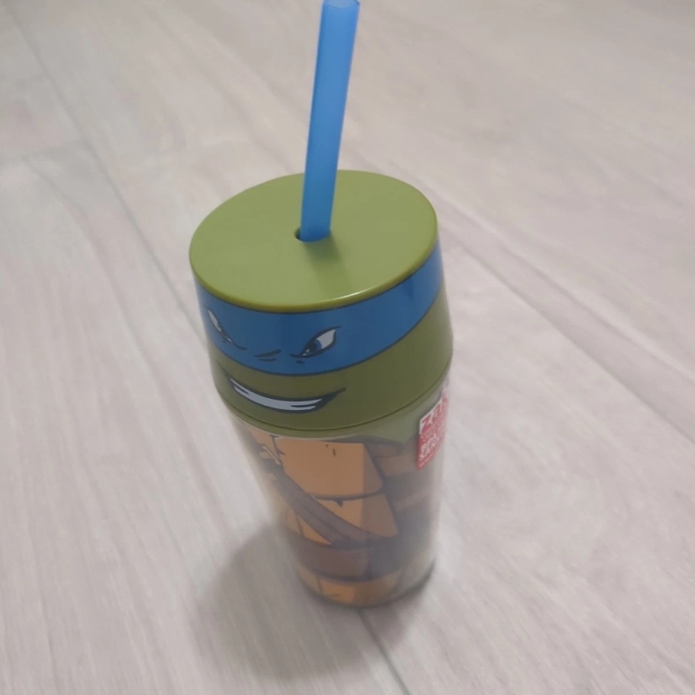 Zak! Ninja Turtles 14oz Insulated Tumbler with Straw - Leonardo